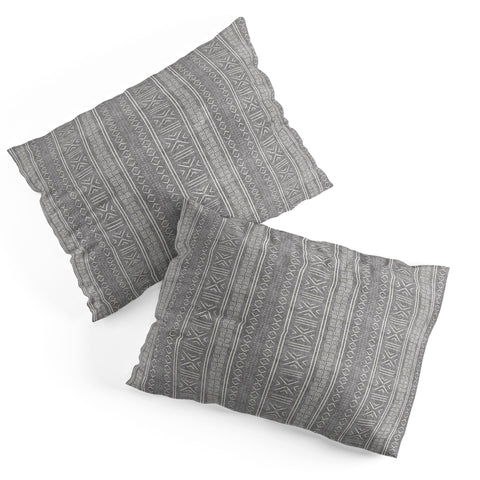 Little Arrow Design Co gray mudcloth tribal Pillow Shams