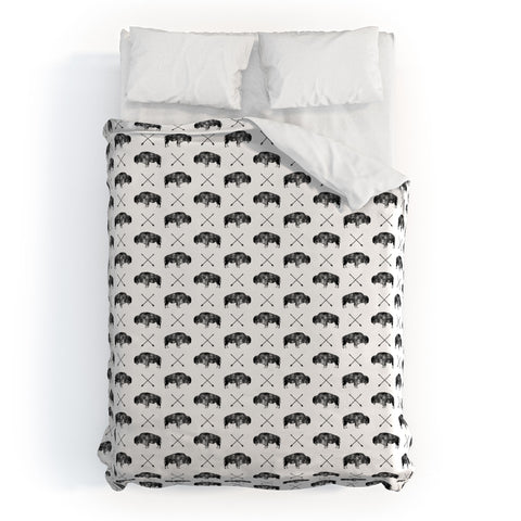 Little Arrow Design Co GREAT BUFFALO 1 Duvet Cover