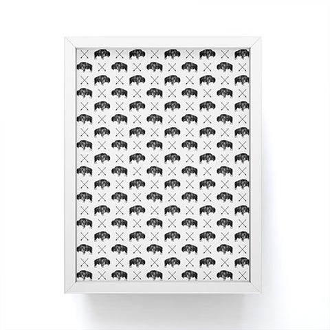 Little Arrow Design Co GREAT BUFFALO 1 Framed Mini Art Print