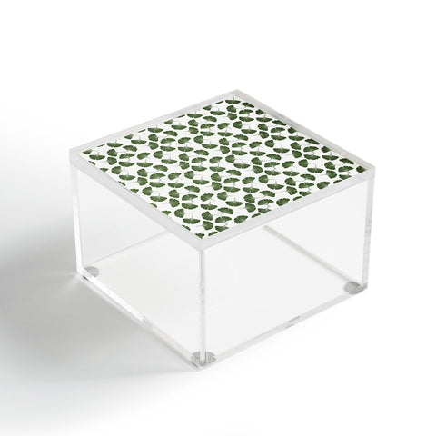 Little Arrow Design Co green ginkgo leaves Acrylic Box