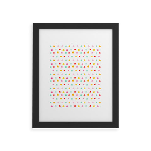 Little Arrow Design Co gum drops Framed Art Print