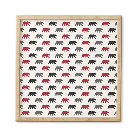 Little Arrow Design Co happy camper bears Framed Wall Art