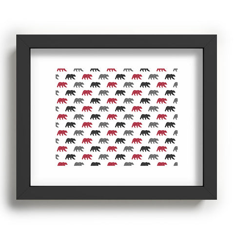 Little Arrow Design Co happy camper bears Recessed Framing Rectangle