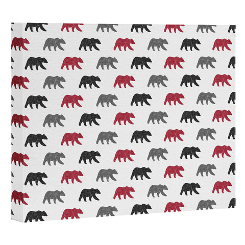 Little Arrow Design Co happy camper bears Art Canvas