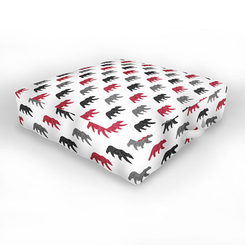 Little Arrow Design Co happy camper bears Outdoor Floor Cushion