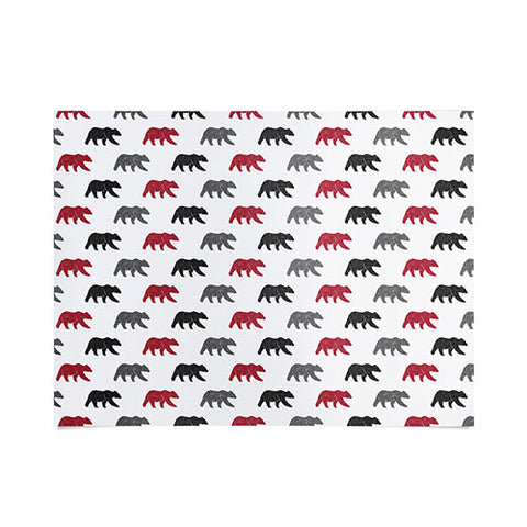 Little Arrow Design Co happy camper bears Poster