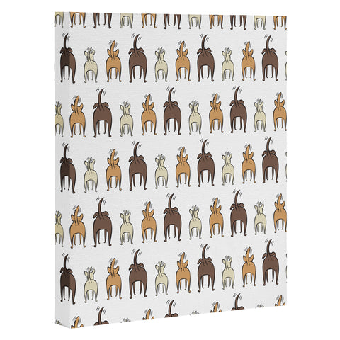 Little Arrow Design Co Happy Dogs Art Canvas