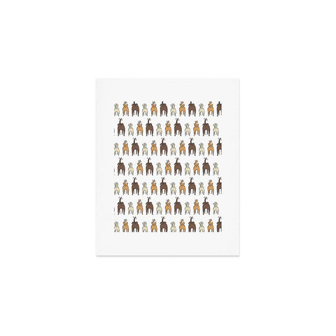 Little Arrow Design Co Happy Dogs Art Print