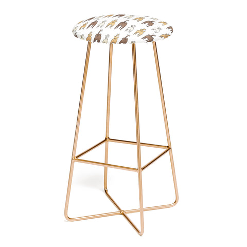 Little Arrow Design Co Happy Dogs Bar Stool