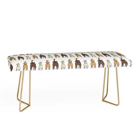 Little Arrow Design Co Happy Dogs Bench