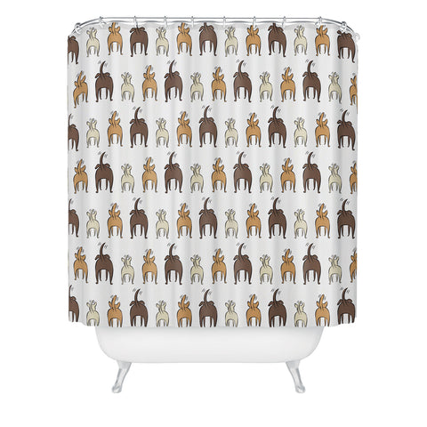 Little Arrow Design Co Happy Dogs Shower Curtain