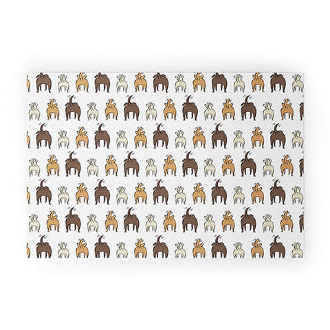 Little Arrow Design Co Happy Dogs Welcome Mat