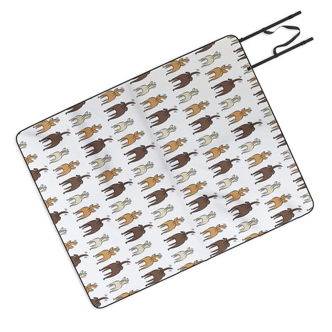 Little Arrow Design Co Happy Dogs Picnic Blanket