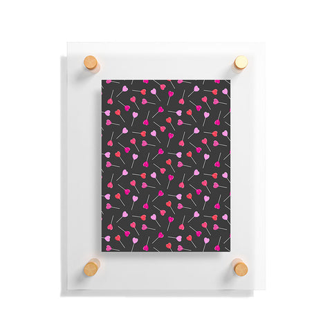 Little Arrow Design Co heart lollies Floating Acrylic Print