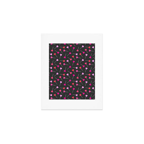 Little Arrow Design Co heart lollies Art Print