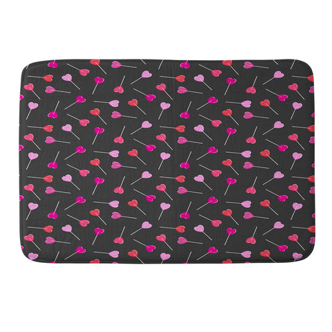 Little Arrow Design Co heart lollies Memory Foam Bath Mat