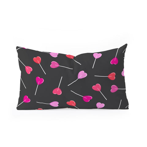 Little Arrow Design Co heart lollies Oblong Throw Pillow