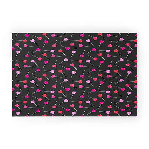 Little Arrow Design Co heart lollies Welcome Mat