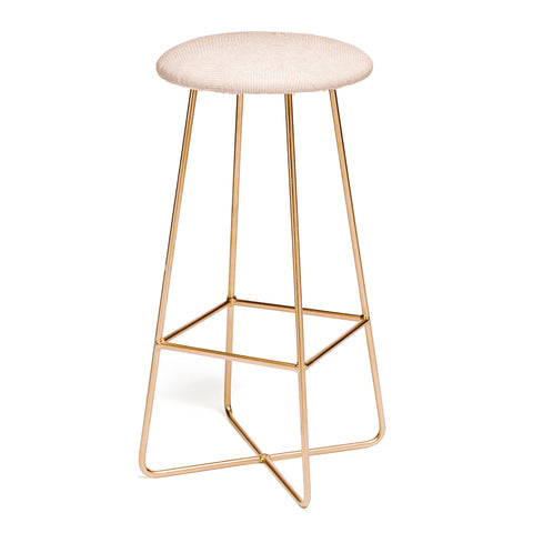 Little Arrow Design Co hexagon stripes blush Bar Stool