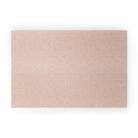 Little Arrow Design Co hexagon stripes blush Welcome Mat