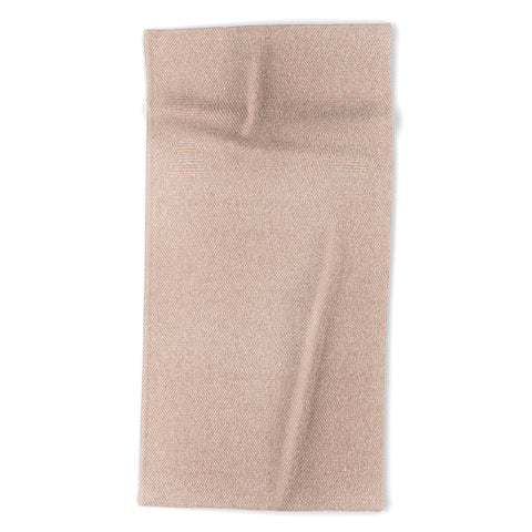 Little Arrow Design Co hexagon stripes blush Beach Towel