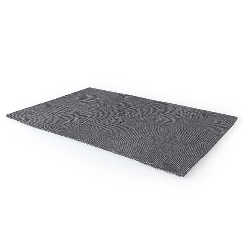 Little Arrow Design Co hexagon stripes gray Area Rug
