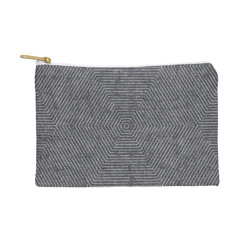 Little Arrow Design Co hexagon stripes gray Pouch