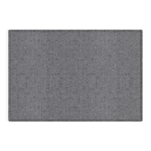 Little Arrow Design Co hexagon stripes gray Outdoor Rug
