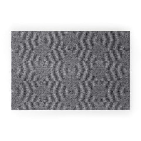 Little Arrow Design Co hexagon stripes gray Welcome Mat