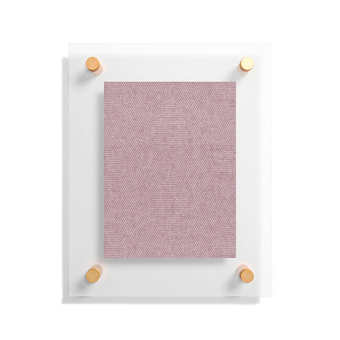 Little Arrow Design Co hexagon stripes mauve Floating Acrylic Print
