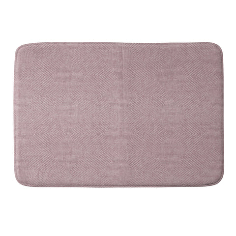Little Arrow Design Co hexagon stripes mauve Memory Foam Bath Mat