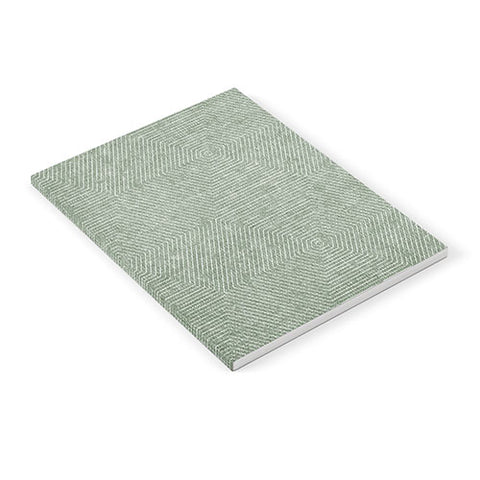 Little Arrow Design Co hexagon stripes sage Notebook