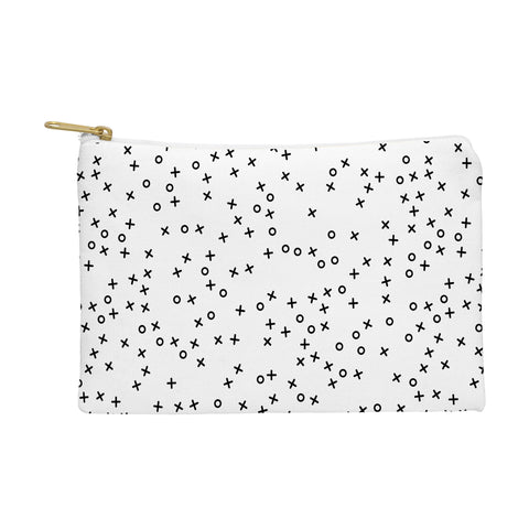 Little Arrow Design Co hugs and kisses XO monochrome Pouch