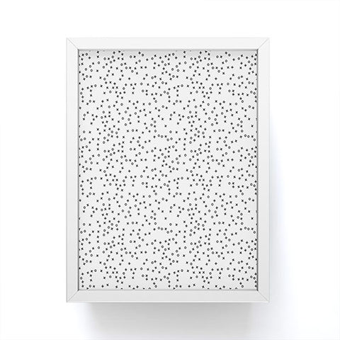 Little Arrow Design Co hugs and kisses XO monochrome Framed Mini Art Print