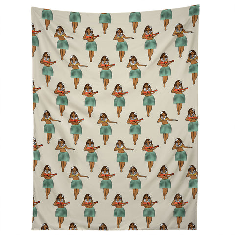 Little Arrow Design Co hula girl Tapestry