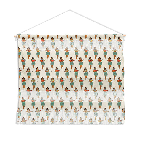Little Arrow Design Co hula girl Wall Hanging Landscape