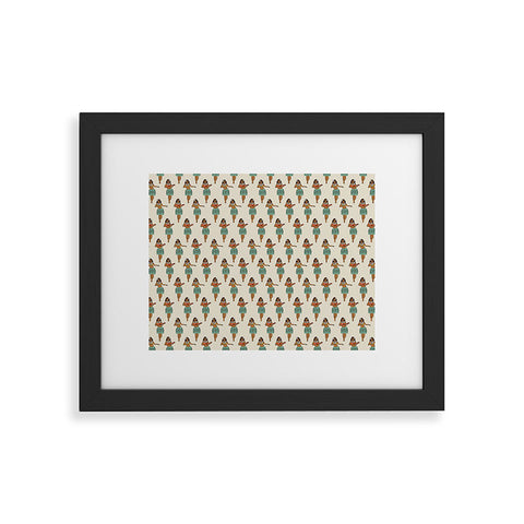 Little Arrow Design Co hula girl Framed Art Print