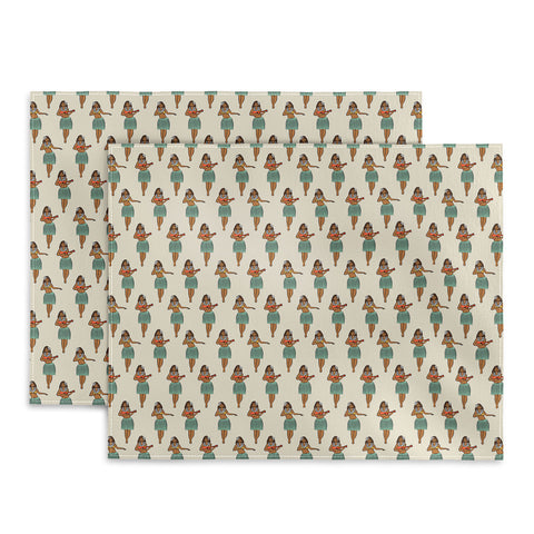 Little Arrow Design Co hula girl Placemat