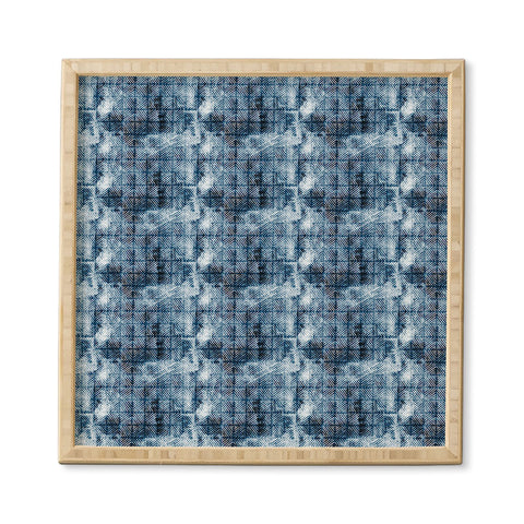 Little Arrow Design Co indigo grunge Framed Wall Art