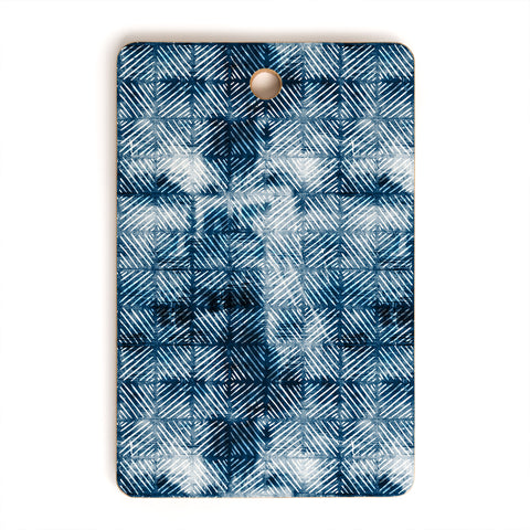 Little Arrow Design Co indigo grunge Cutting Board Rectangle