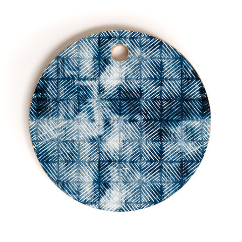 Little Arrow Design Co indigo grunge Cutting Board Round