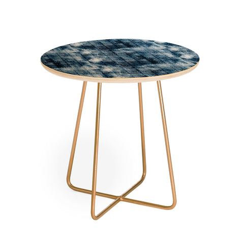 Little Arrow Design Co indigo grunge Round Side Table