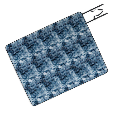 Little Arrow Design Co indigo grunge Picnic Blanket
