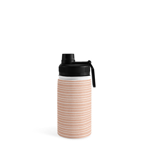 Little Arrow Design Co irregular stripes peach Water Bottle