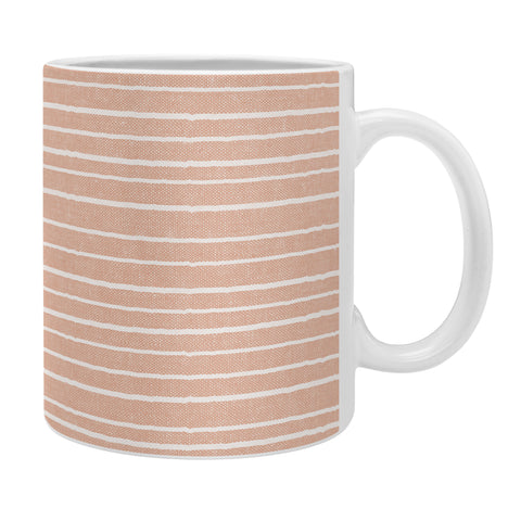 Little Arrow Design Co irregular stripes peach Coffee Mug