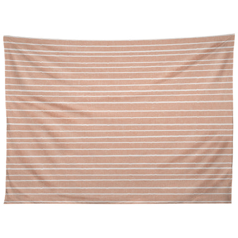 Little Arrow Design Co irregular stripes peach Tapestry