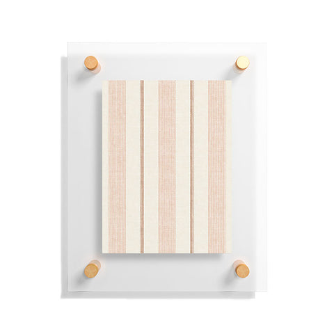 Little Arrow Design Co ivy stripes cream and blush Floating Acrylic Print