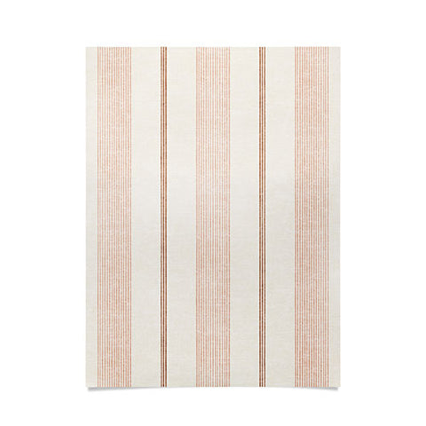 Little Arrow Design Co ivy stripes cream and blush Poster