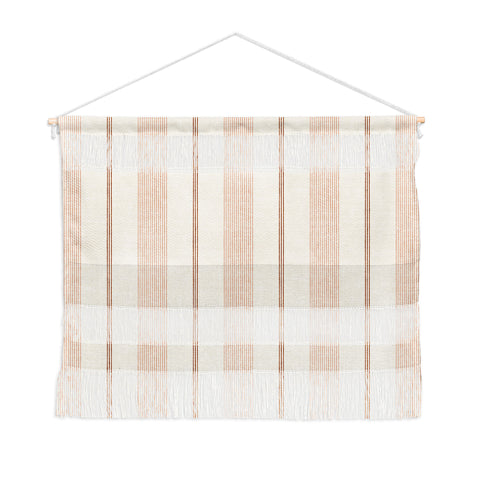 Little Arrow Design Co ivy stripes cream and blush Wall Hanging Landscape