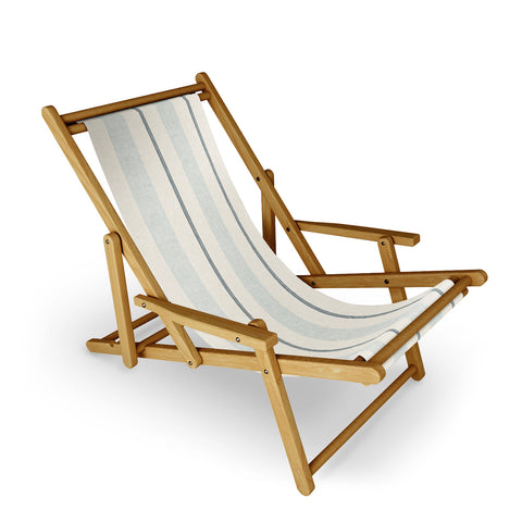 Little Arrow Design Co ivy stripes cream dusty blue Sling Chair